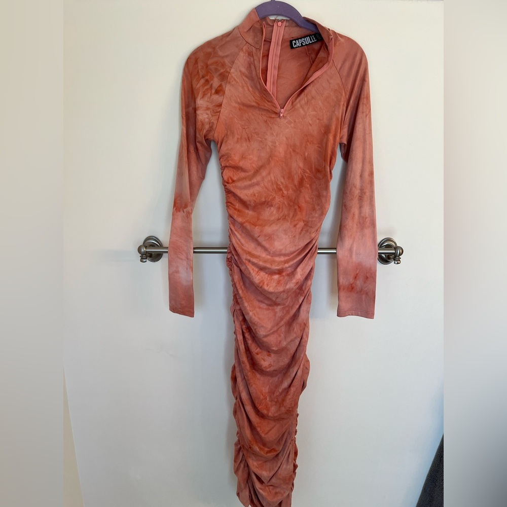 Tie-Dye Long Sleeve Bodycon